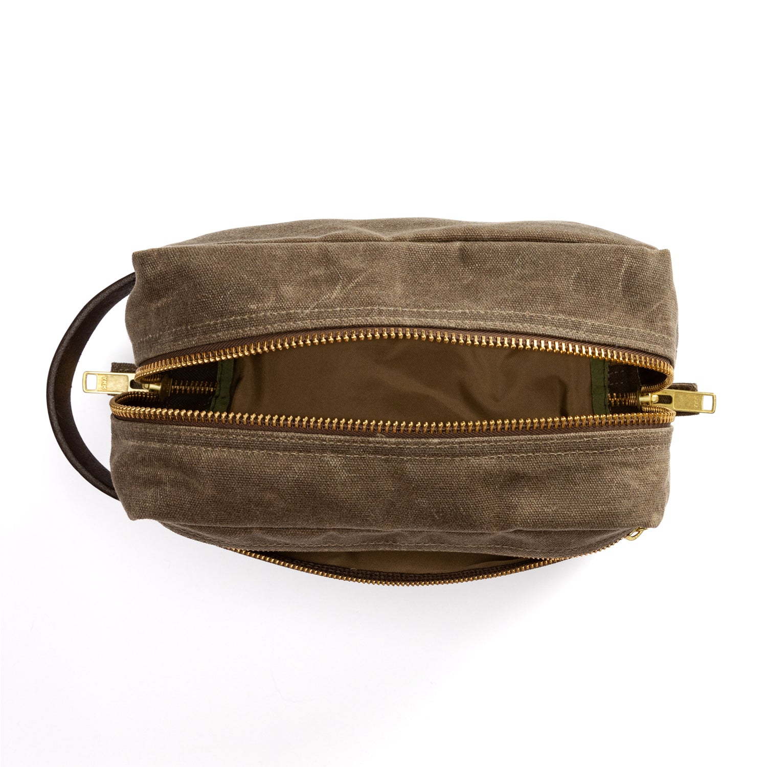 Waxed Canvas Dopp Kit - Field Brown