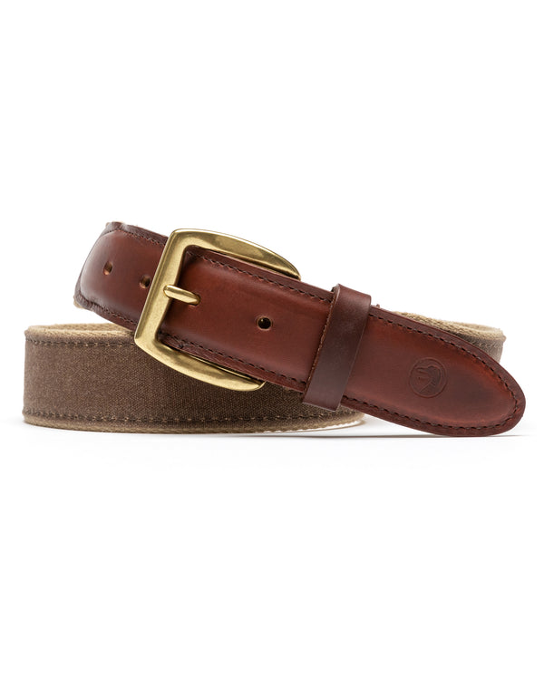 Duck Head Waxed Canvas Belt - Brown