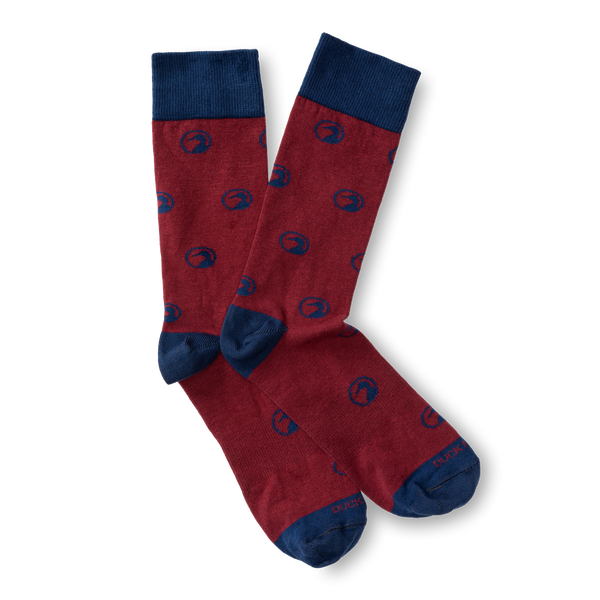 Motif Sock - Deep Red