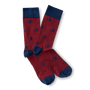 Motif Sock - Deep Red
