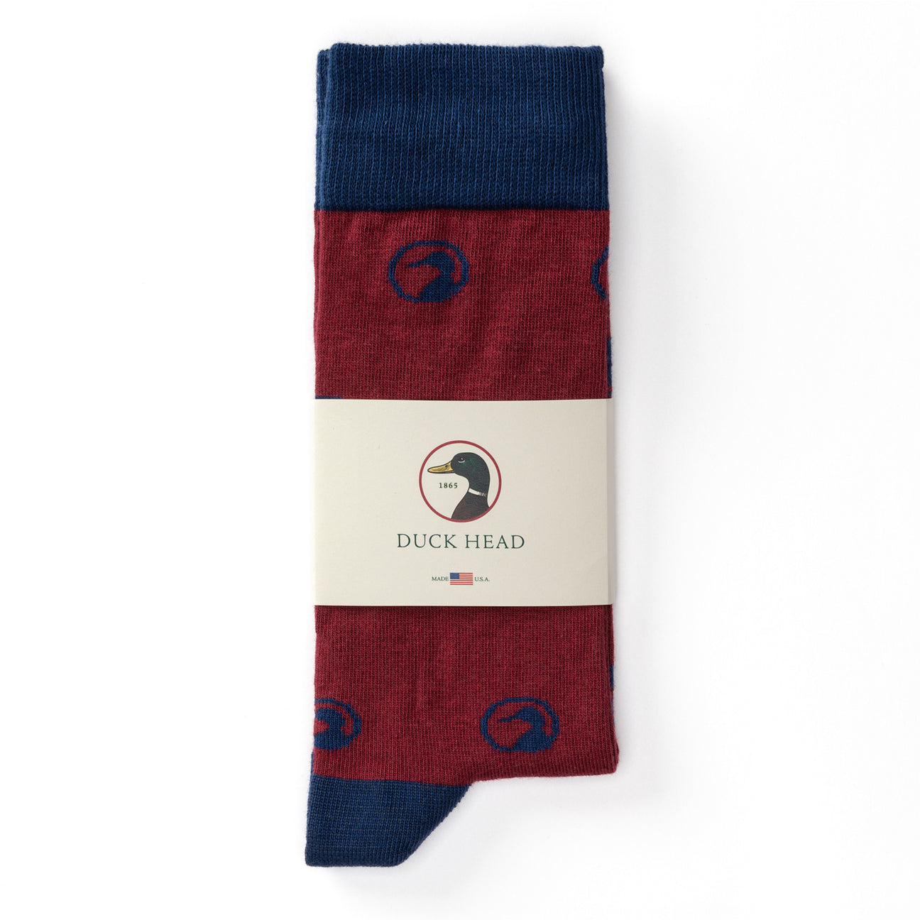 Motif Sock - Deep Red