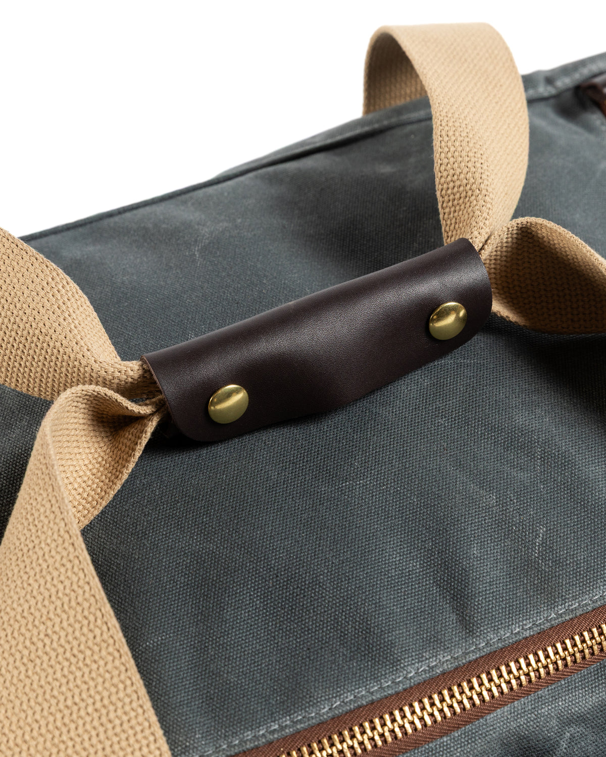 Waxed Canvas Overnighter Bag - Charcoal