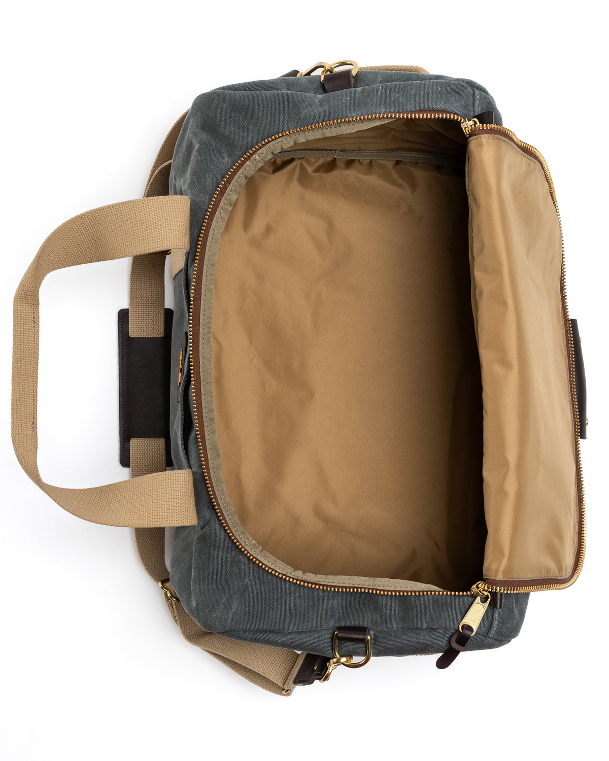 Waxed Canvas Overnighter Bag - Charcoal