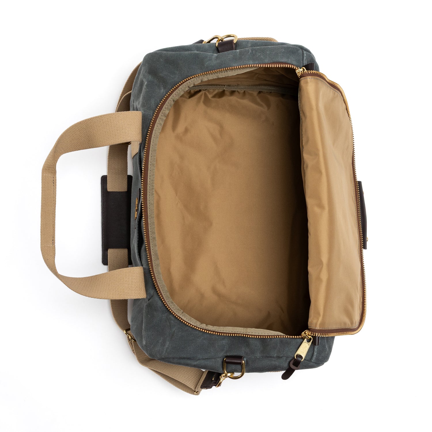 Waxed Canvas Overnighter Bag - Charcoal