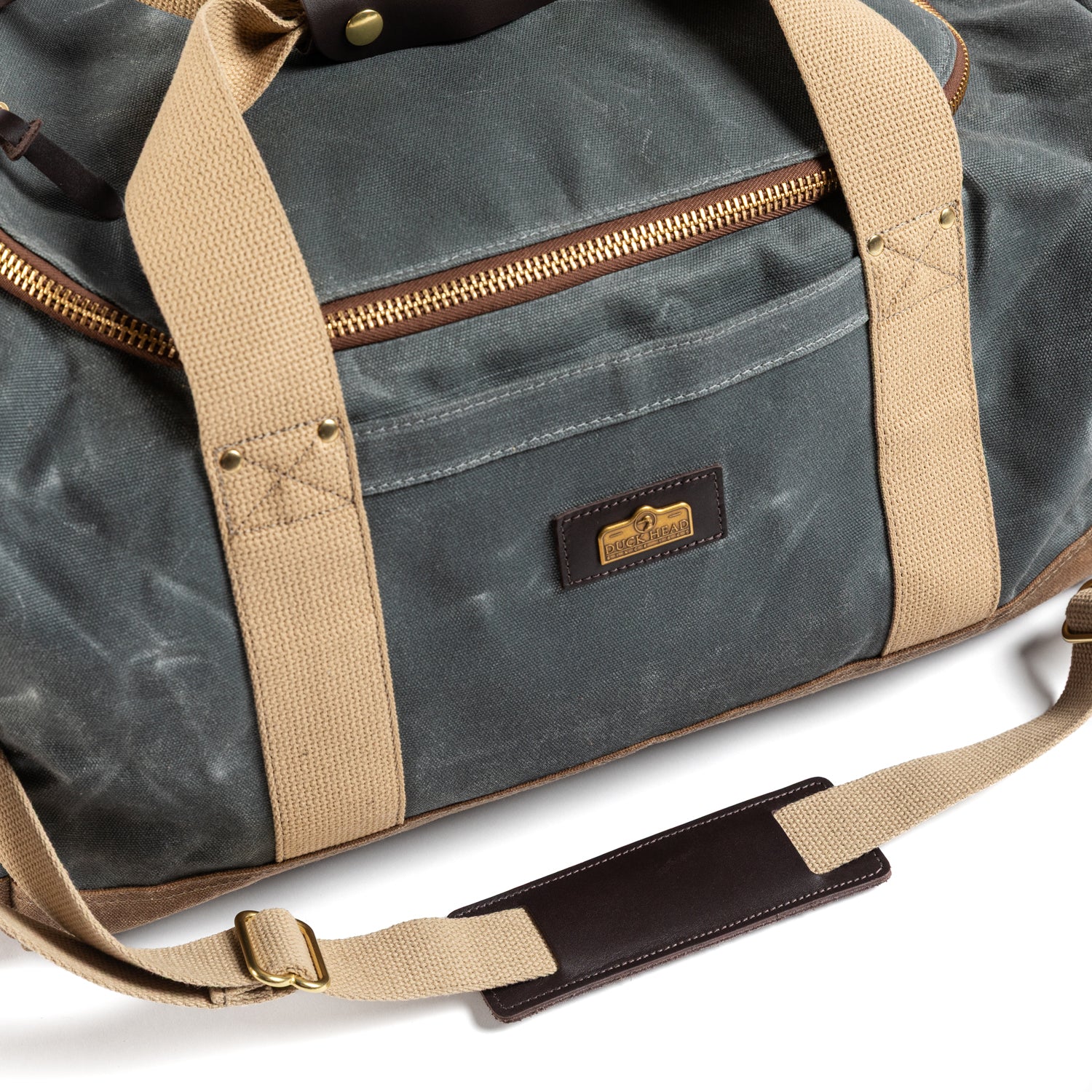 Waxed Canvas Overnighter Bag - Charcoal
