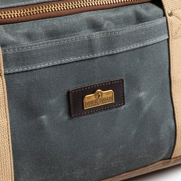 Waxed Canvas Overnighter Bag - Charcoal