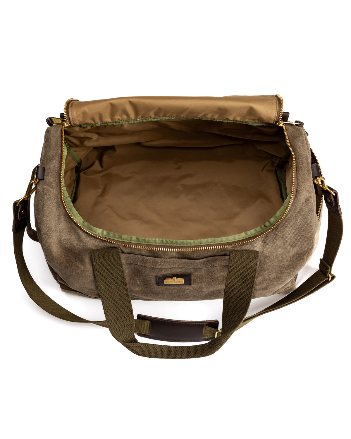 Waxed Canvas Overnighter Bag - Field Brown