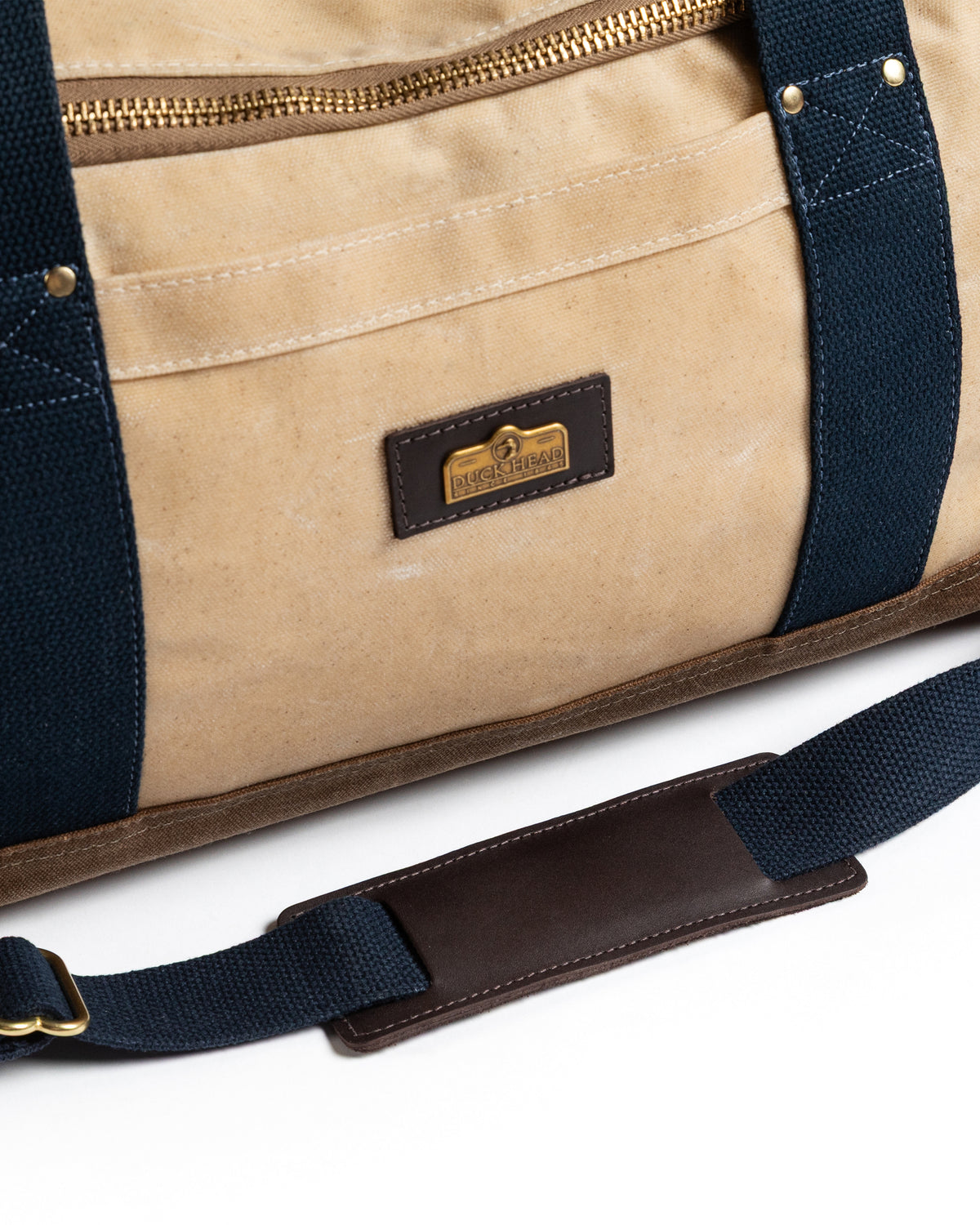 Waxed Canvas Overnighter Bag - Natural