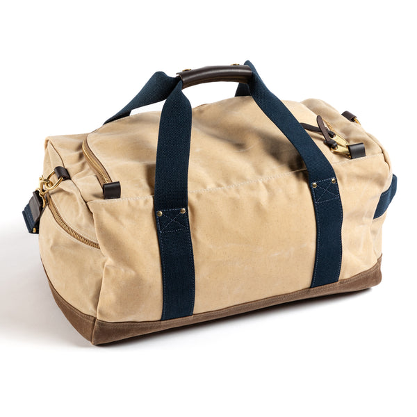 Waxed Canvas Overnighter Bag - Natural