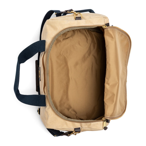 Waxed Canvas Overnighter Bag - Natural