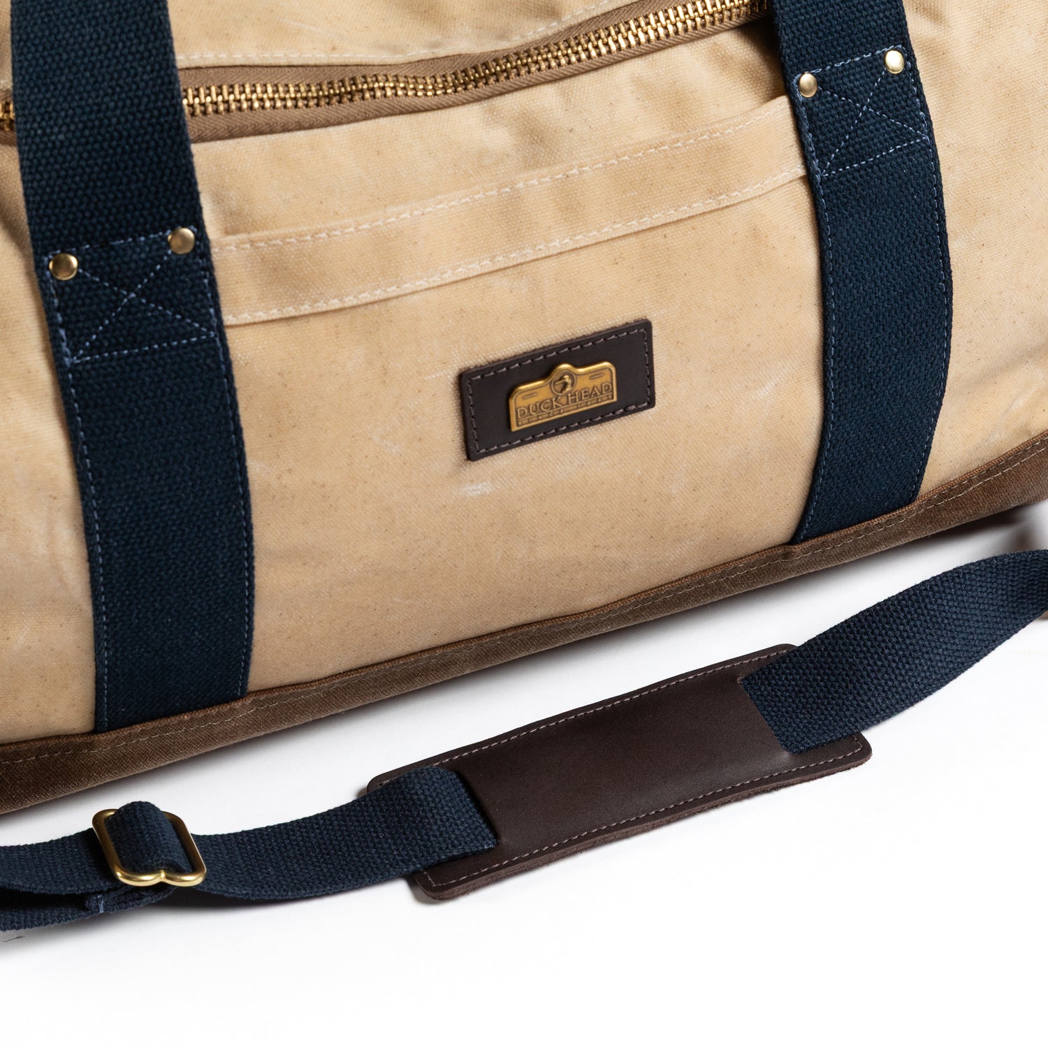 Waxed Canvas Overnighter Bag - Natural