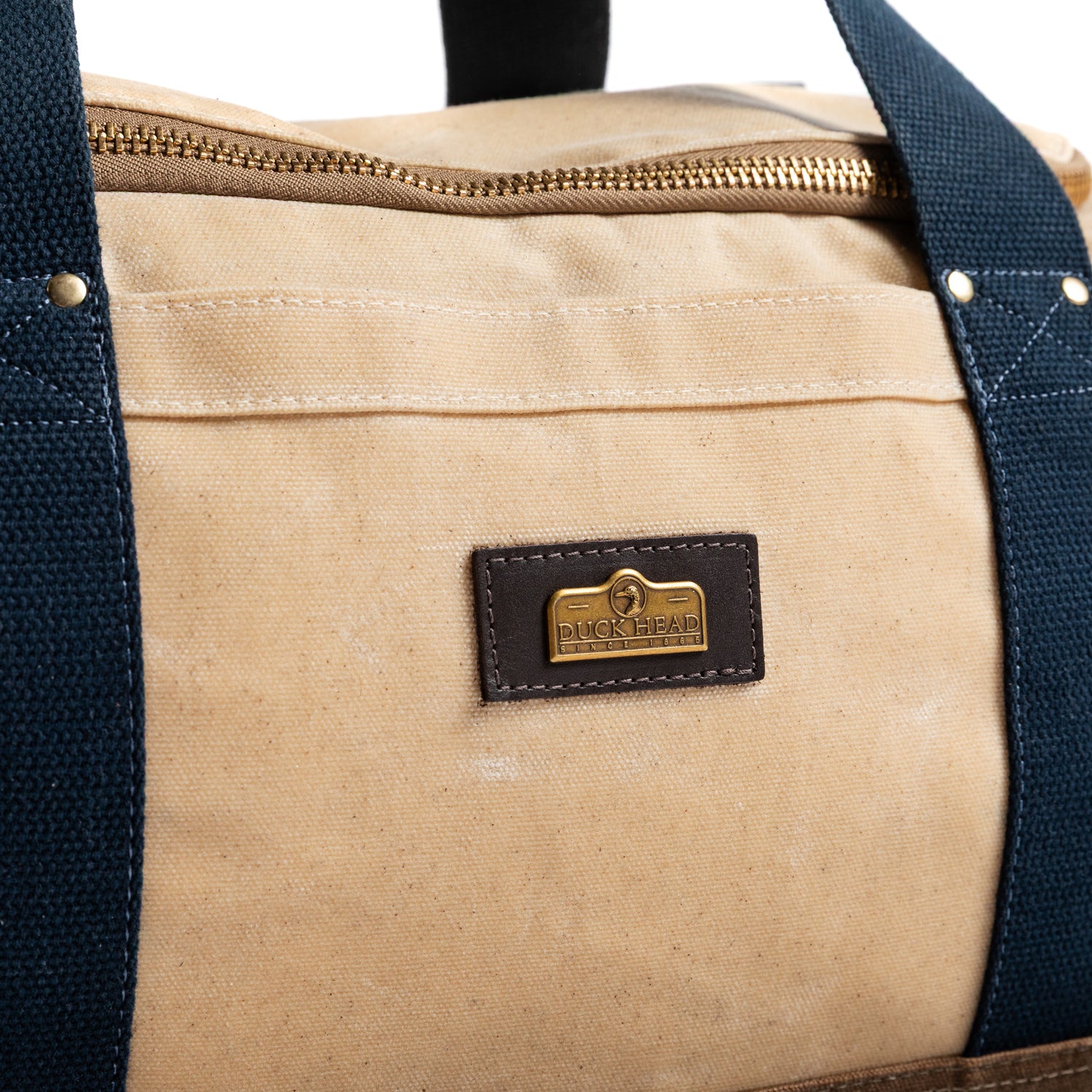 Waxed Canvas Overnighter Bag - Natural