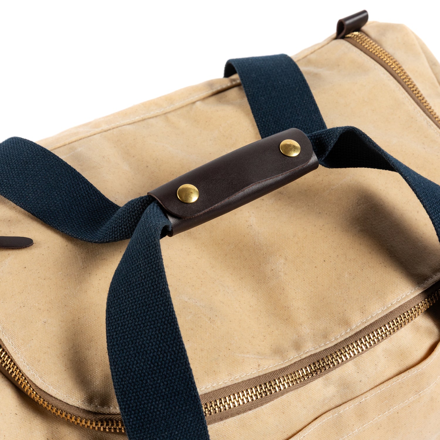 Waxed Canvas Overnighter Bag - Natural