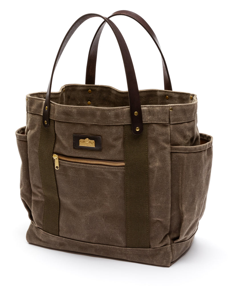Waxed Canvas Tote - Field Brown