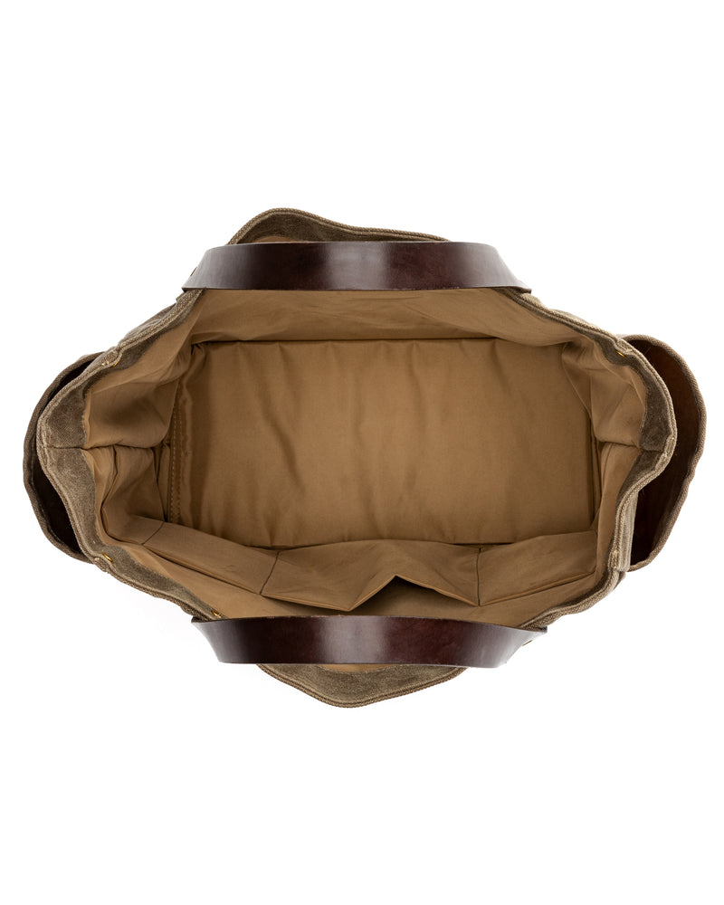 Waxed Canvas Tote - Field Brown