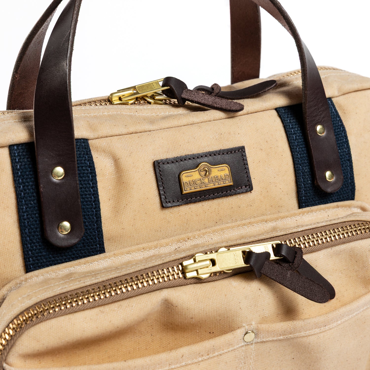 Waxed Canvas Laptop Bag - Natural