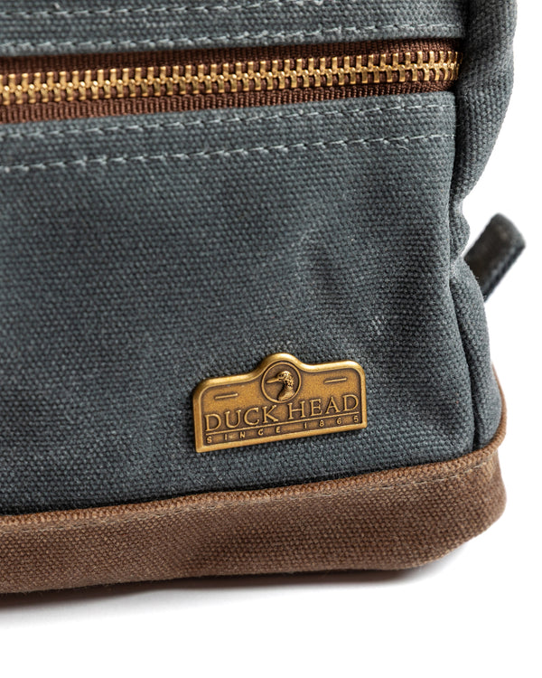Waxed Canvas Dopp Kit - Charcoal