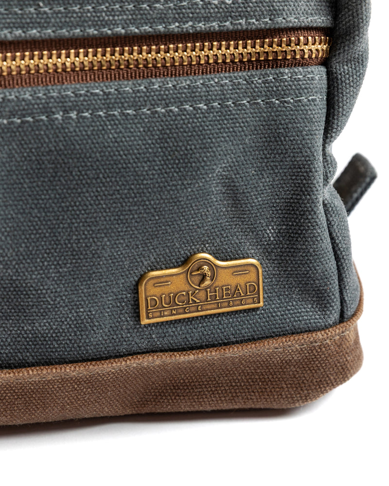 Waxed Canvas Dopp Kit - Charcoal