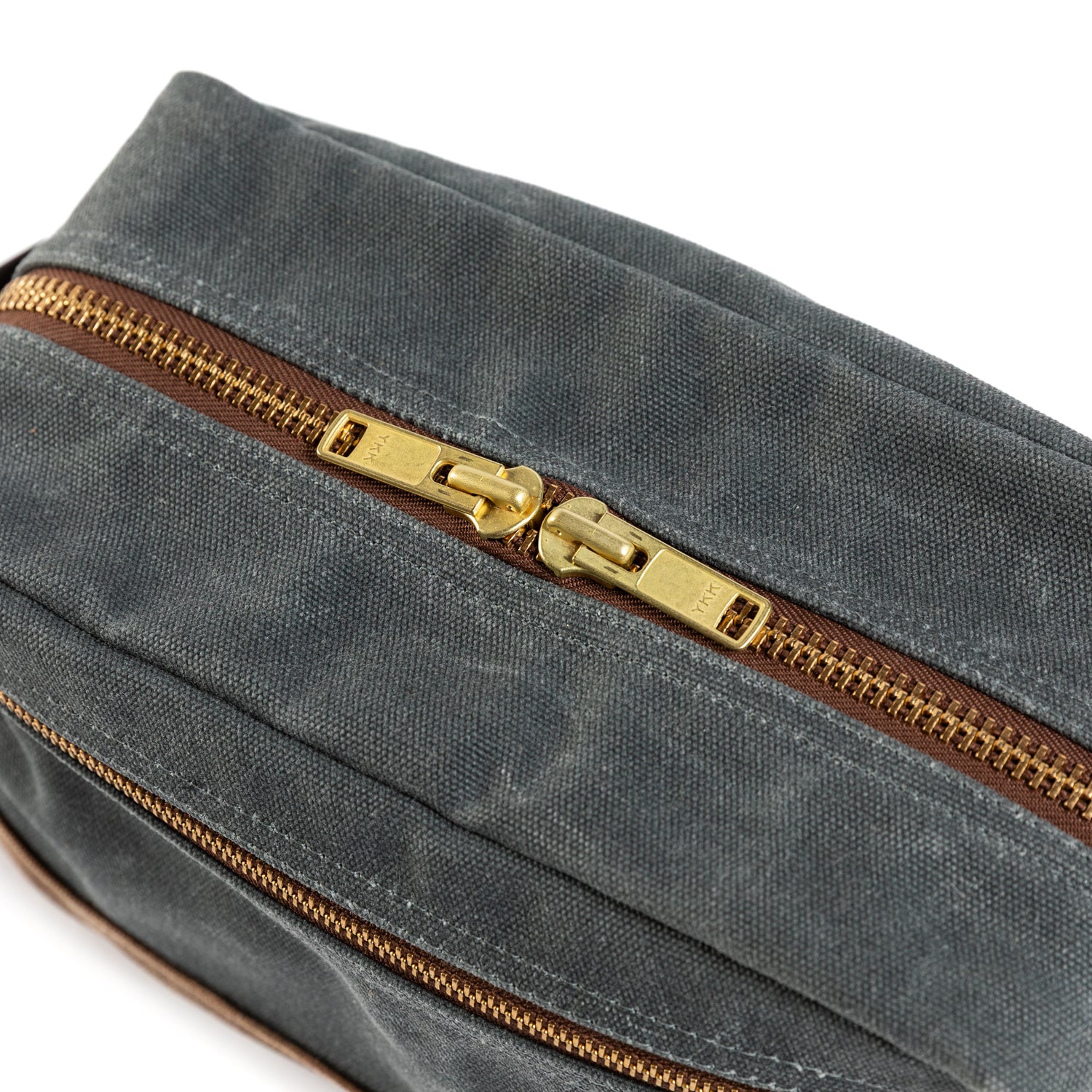 Waxed Canvas Dopp Kit - Charcoal