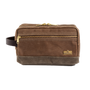 Waxed Canvas Dopp Kit - Brush Brown