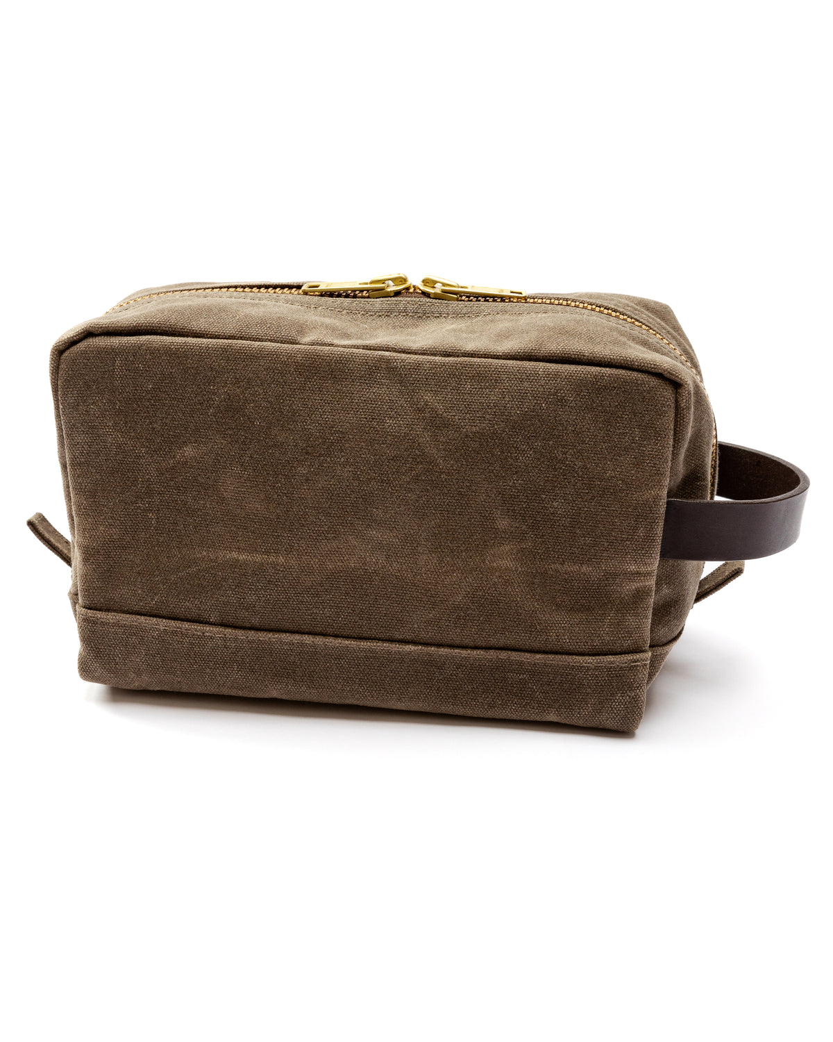Waxed Canvas Dopp Kit - Field Brown