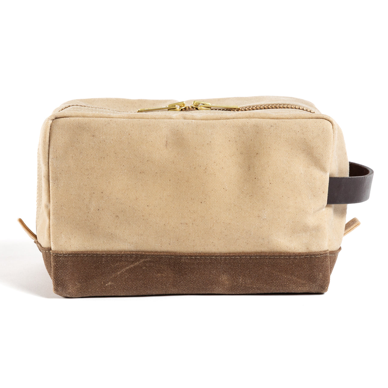 Waxed Canvas Dopp Kit - Natural