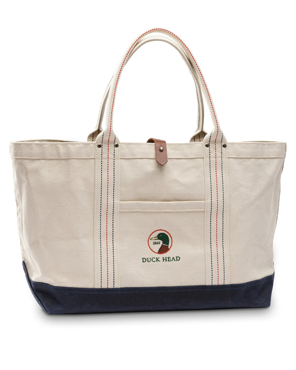 Canvas Logo Beach Tote