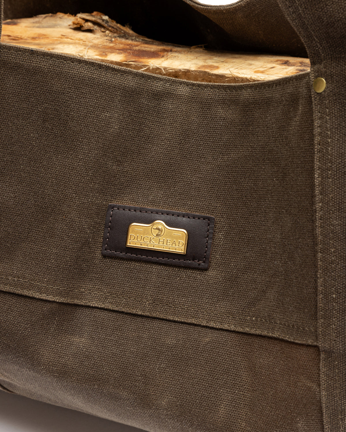 Waxed Canvas Log Carrier
