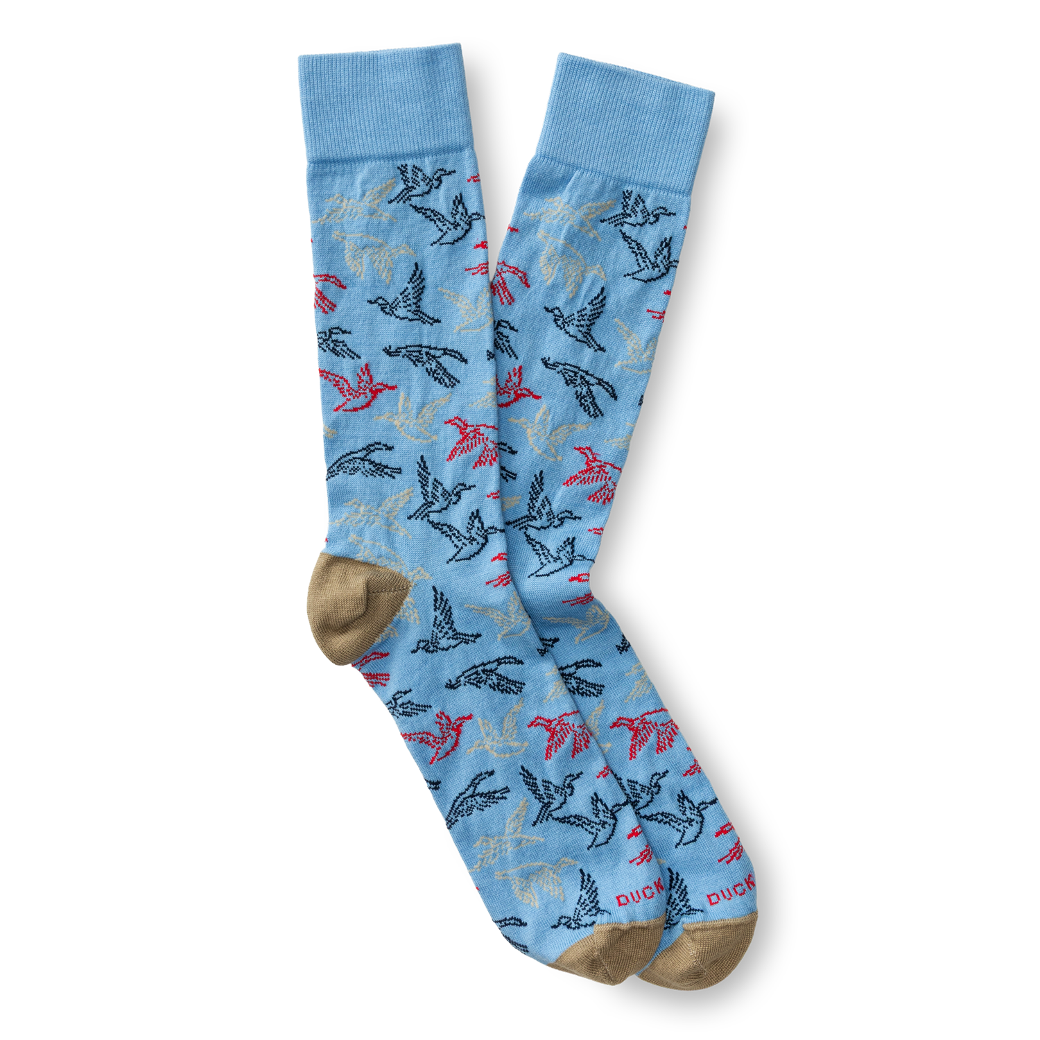 Flying Mallard Sock - Sky Blue