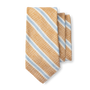 Linen Cotton Stripe Tie - Oak Buff