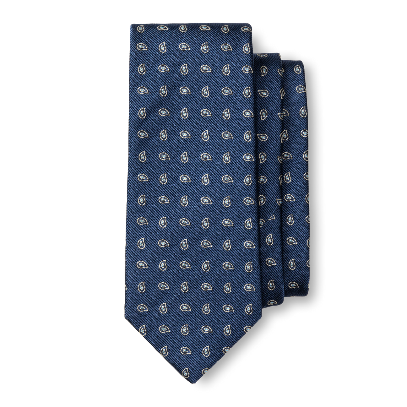 Paisley Silk Tie - Varsity Blue