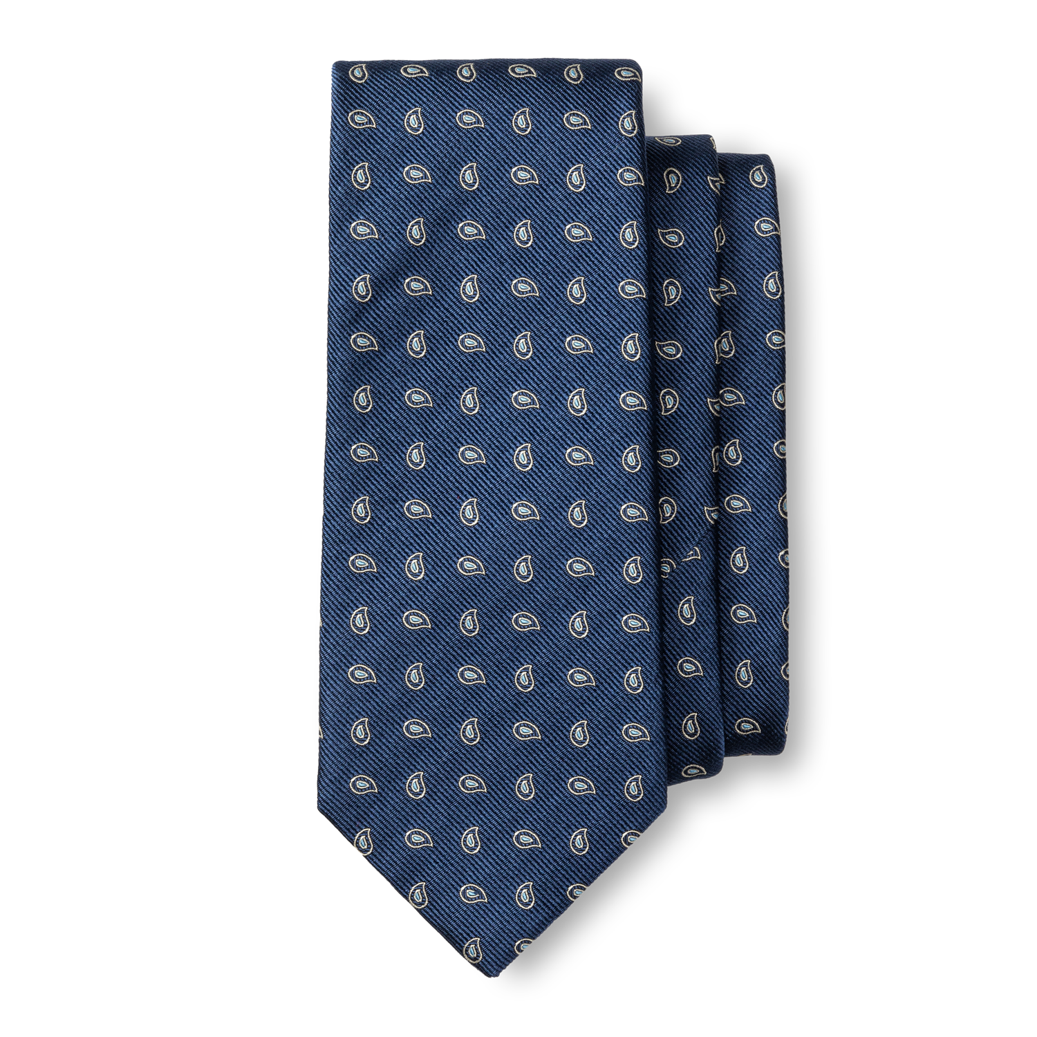 Paisley Silk Tie - Varsity Blue