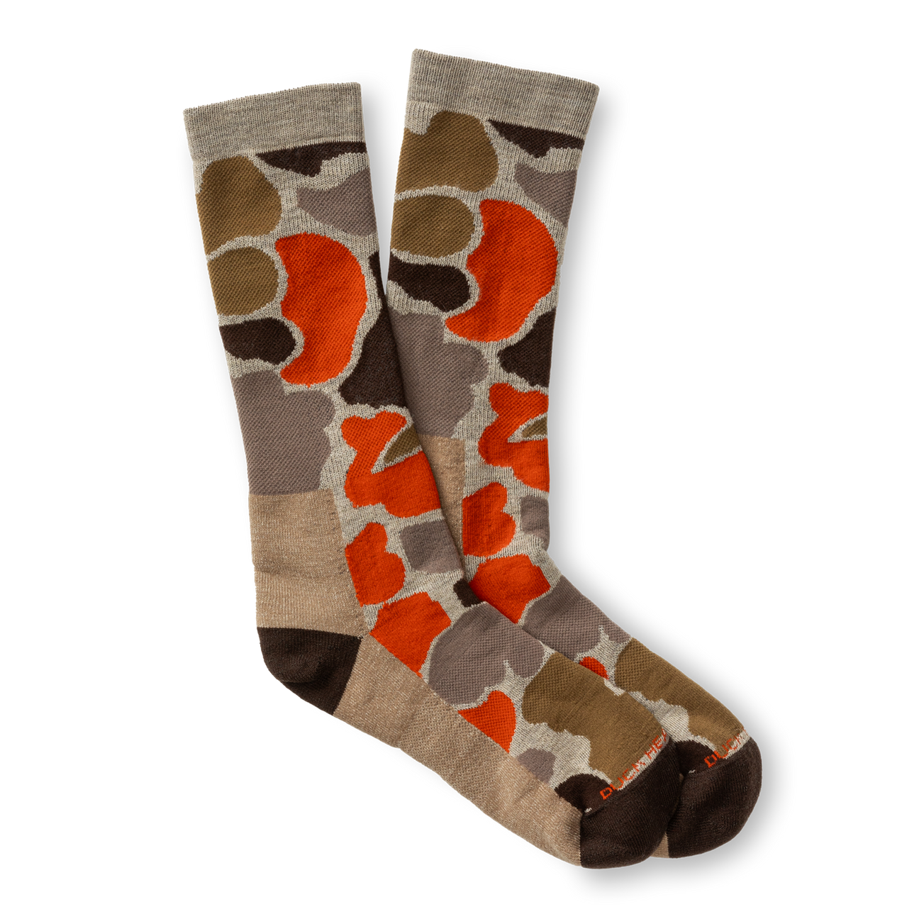 Camo Merino Wool Sporting Sock - Khaki
