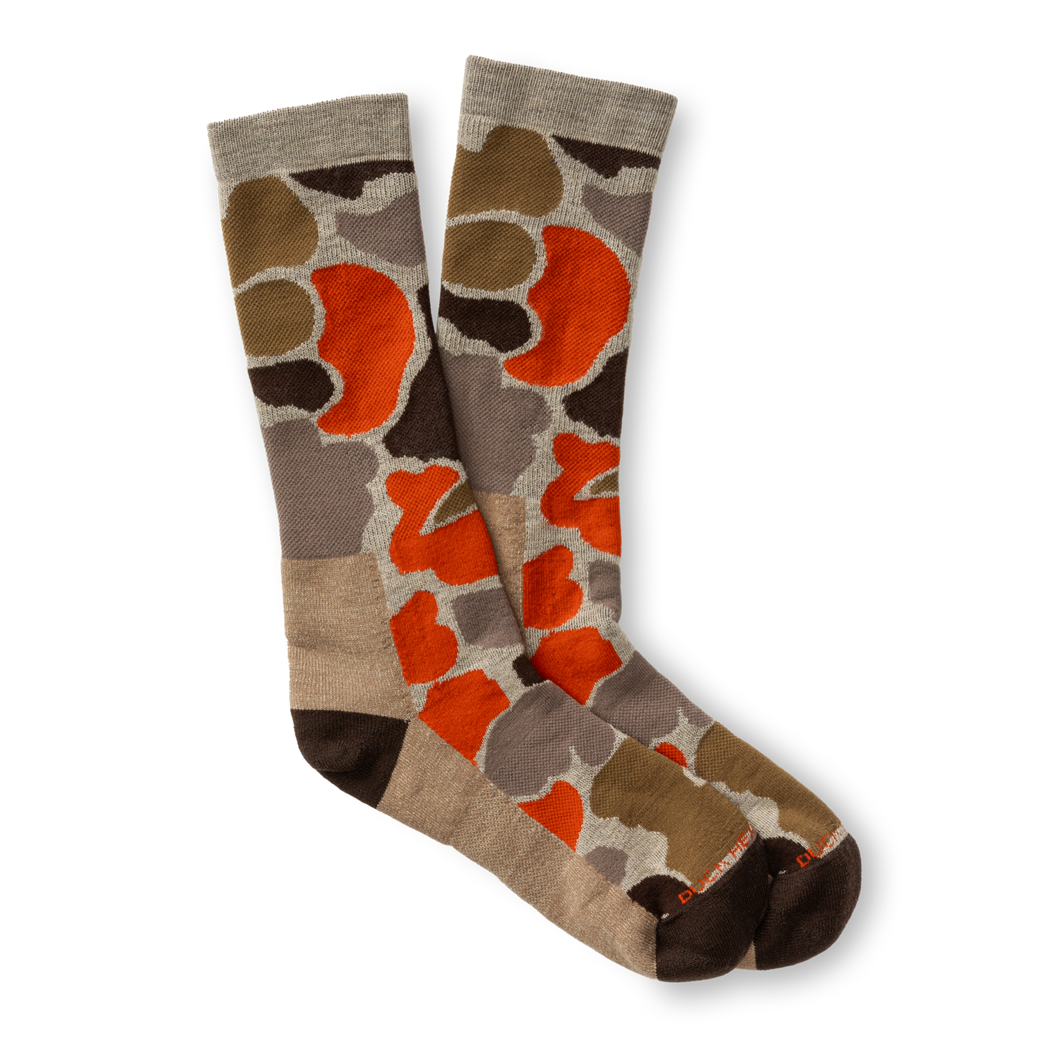 Camo Merino Wool Sporting Sock - Khaki