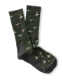 Mallard Merino Wool Sporting Sock - Dark Forest Green Heather