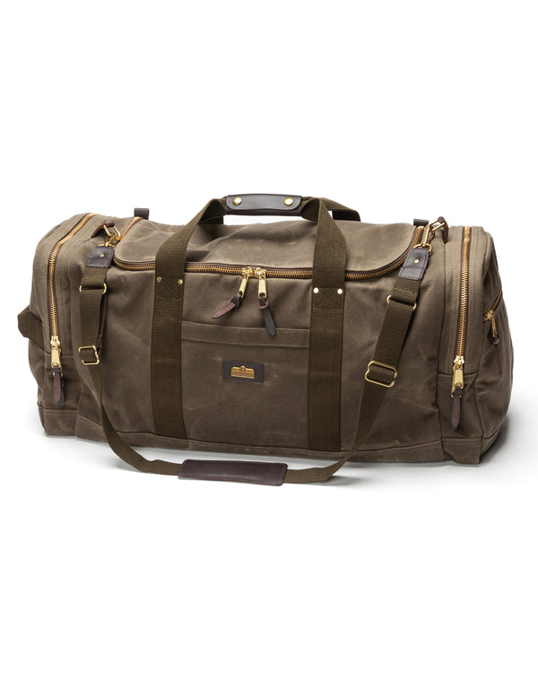Waxed Canvas Long-Hauler Bag - Field Brown