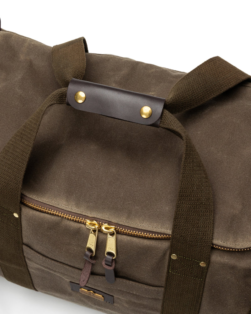 Waxed Canvas Long-Hauler Bag - Field Brown