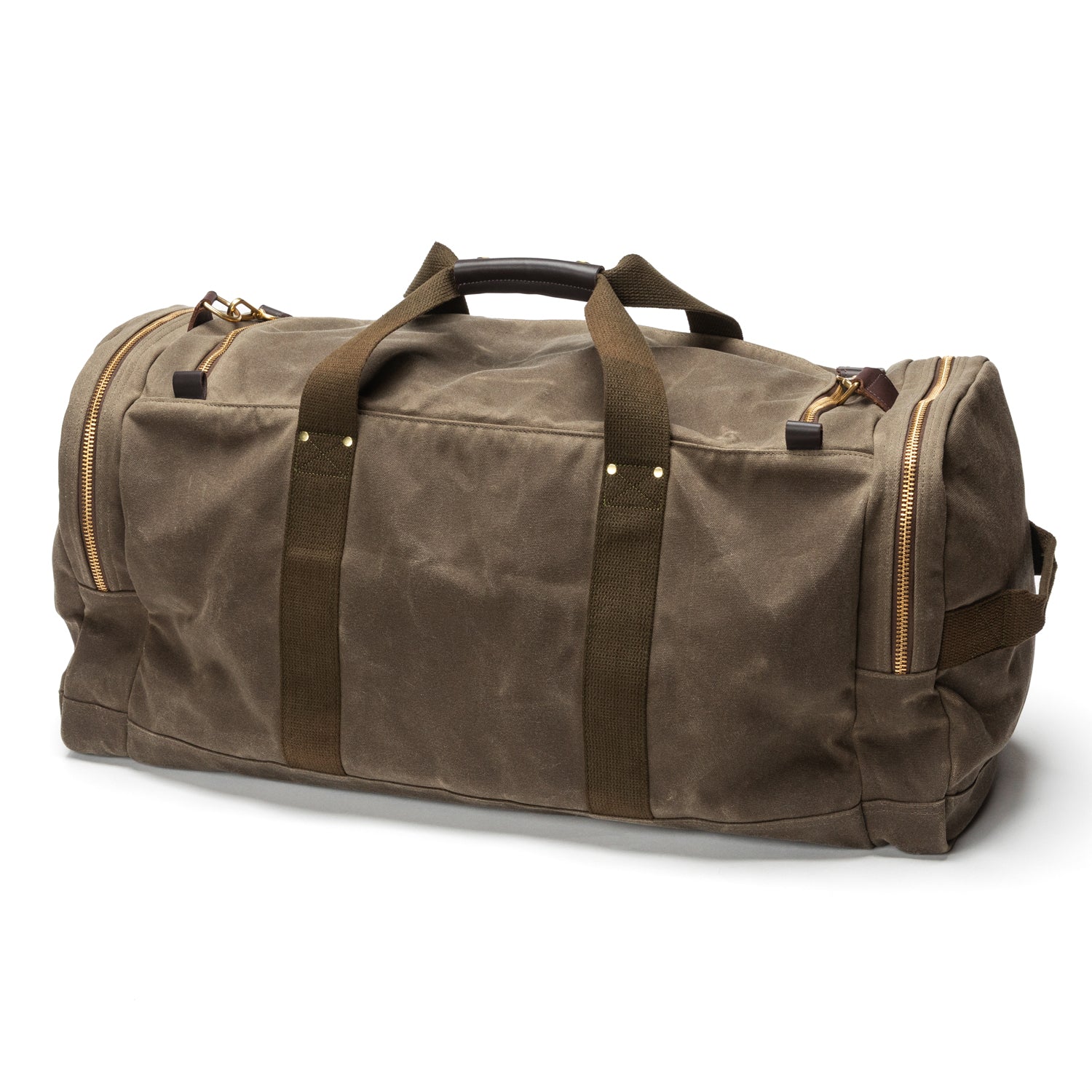 Waxed Canvas Long-Hauler Bag - Field Brown