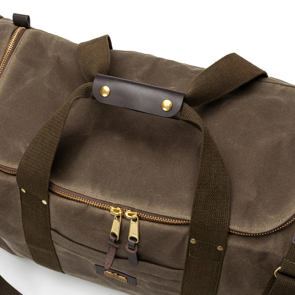 Waxed Canvas Long-Hauler Bag - Field Brown