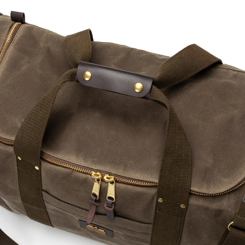 Waxed Canvas Long-Hauler Bag - Field Brown