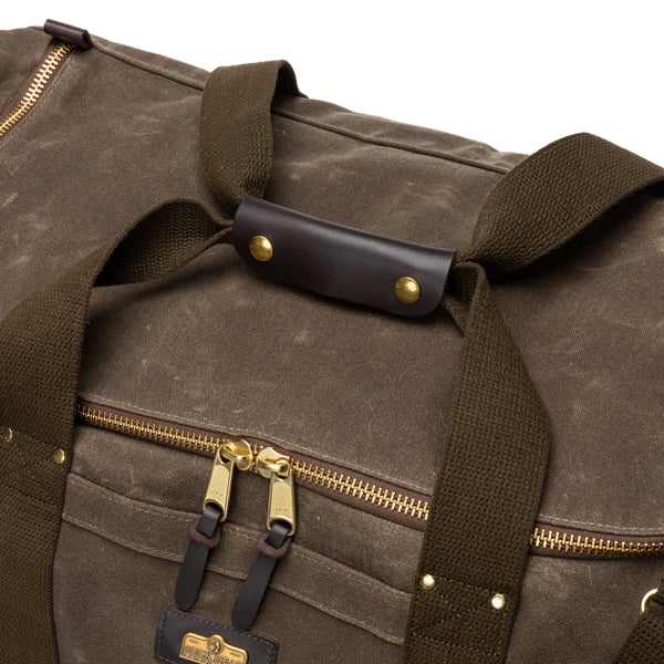 Waxed Canvas Long-Hauler Bag - Field Brown