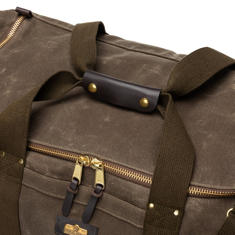 Waxed Canvas Long-Hauler Bag - Field Brown