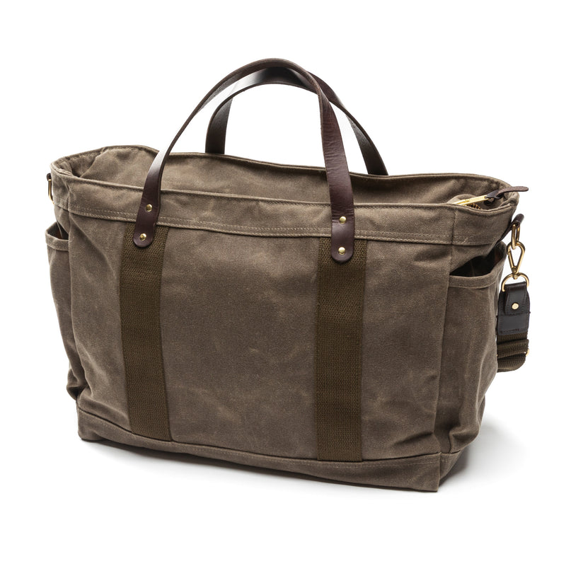 abingdon waxed cotton canvas and leather backpack Duck Head Men's Waxed Canvas Tote Large