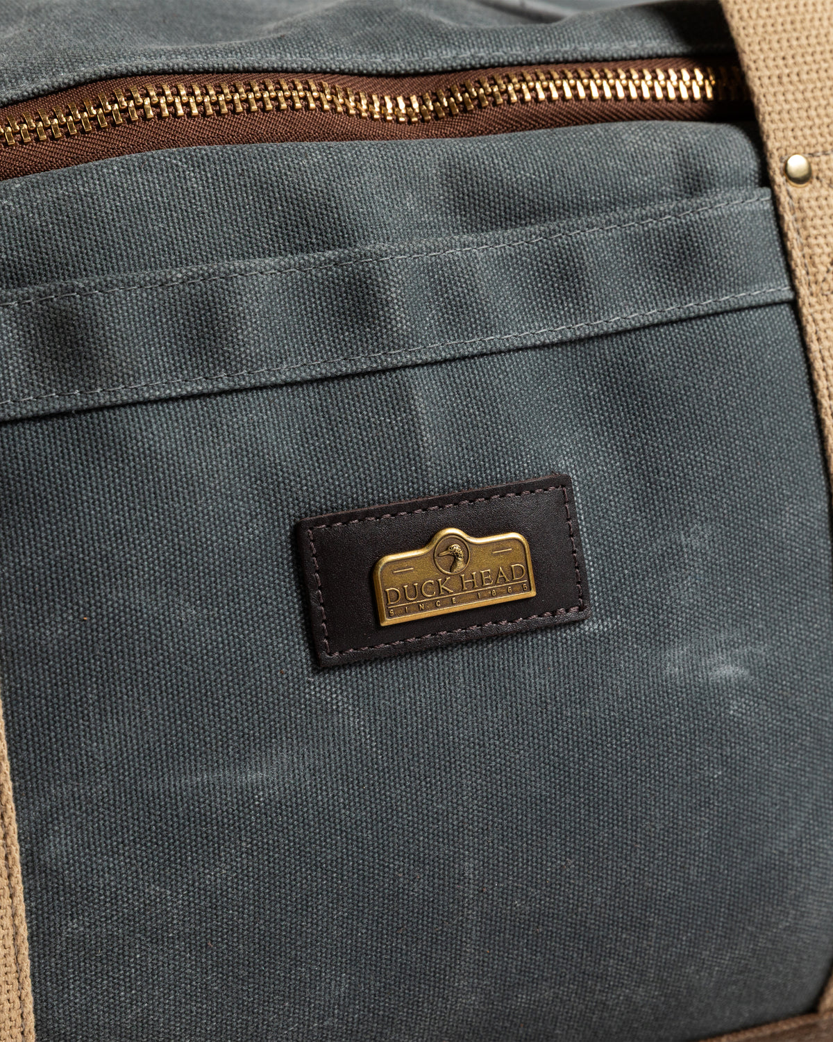 Waxed Canvas Weekender Bag - Charcoal