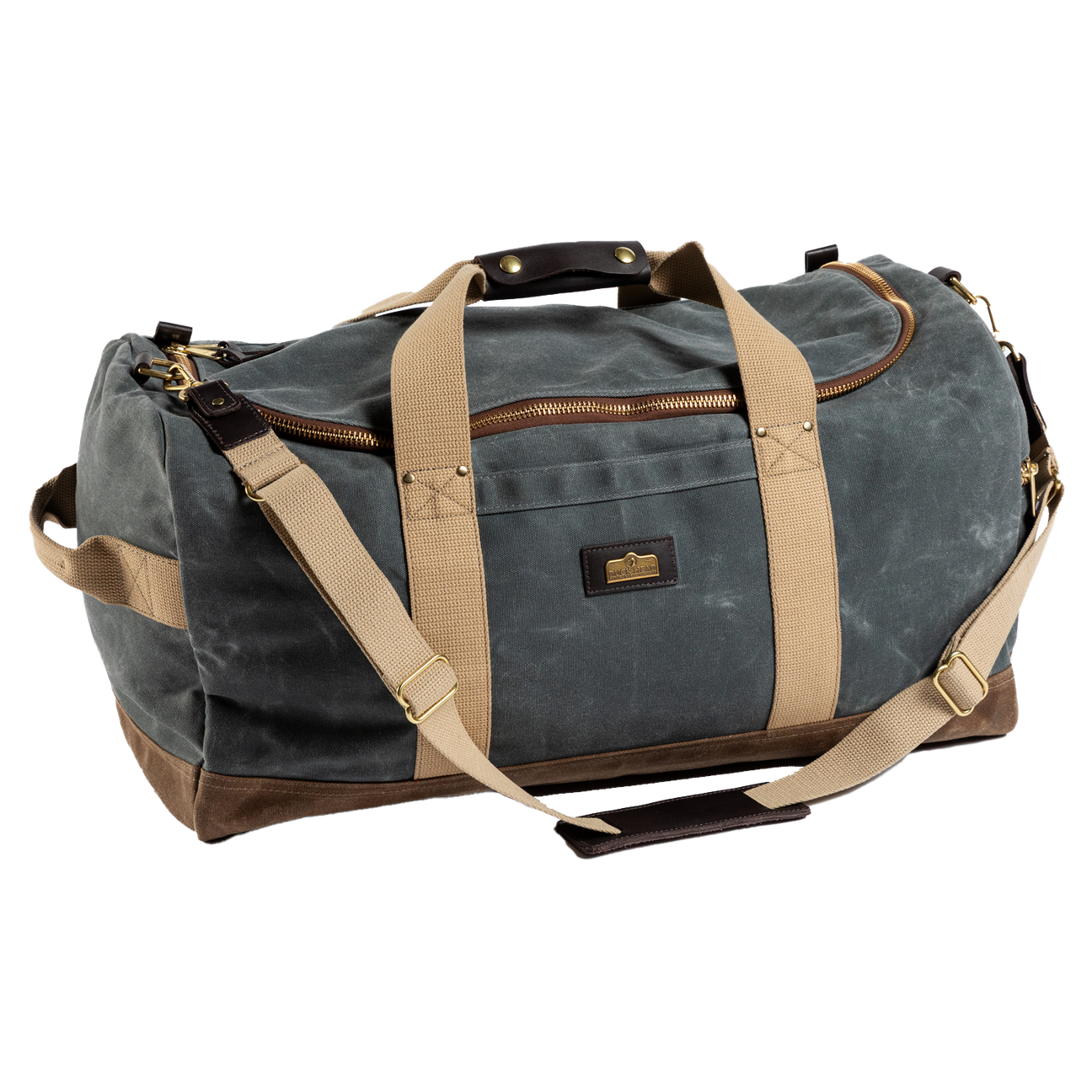 Waxed Canvas Weekender Bag - Charcoal