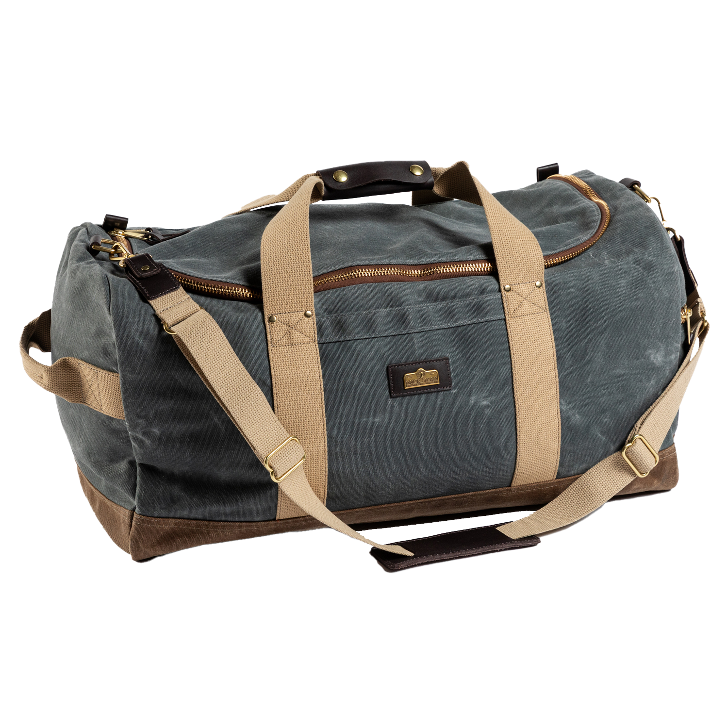 Waxed Canvas Weekender Bag - Charcoal
