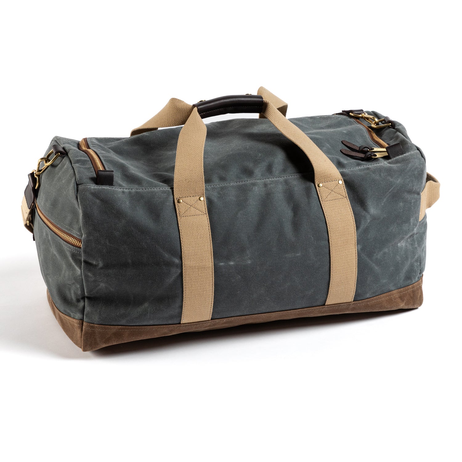 Waxed Canvas Weekender Bag - Charcoal