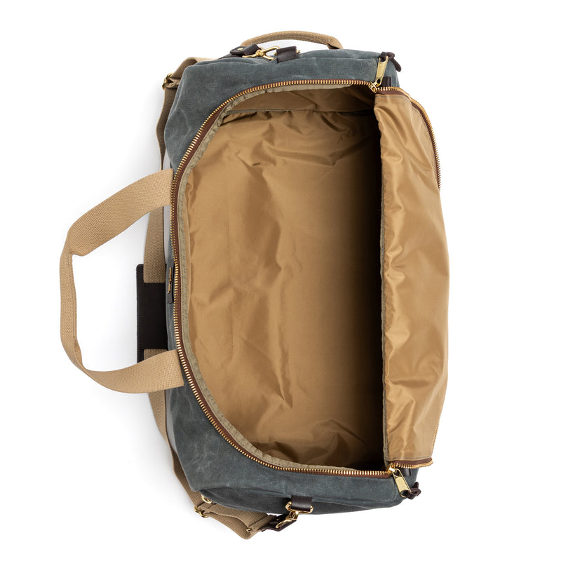Waxed Canvas Weekender Bag - Charcoal