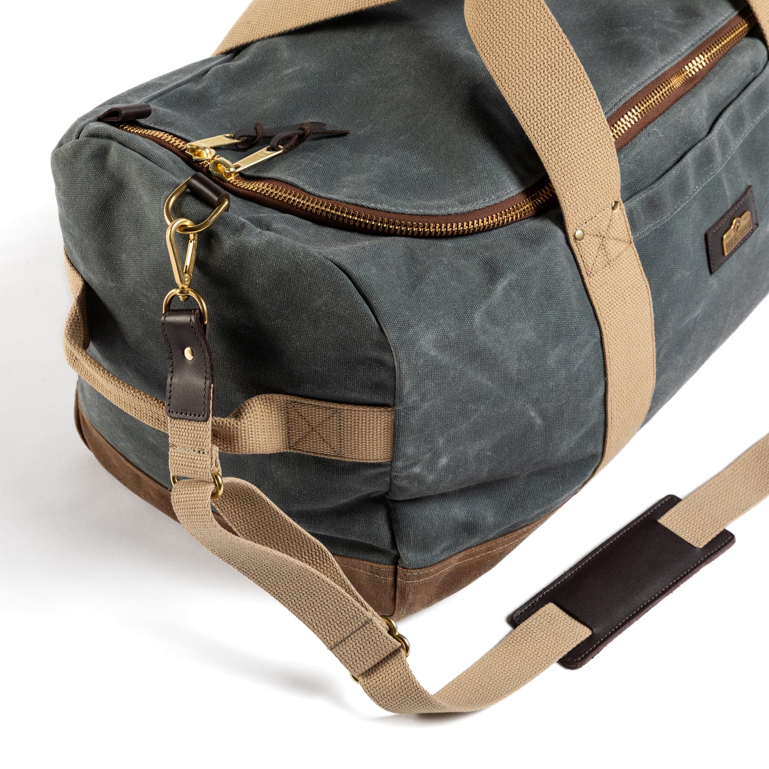 Waxed Canvas Weekender Bag - Charcoal