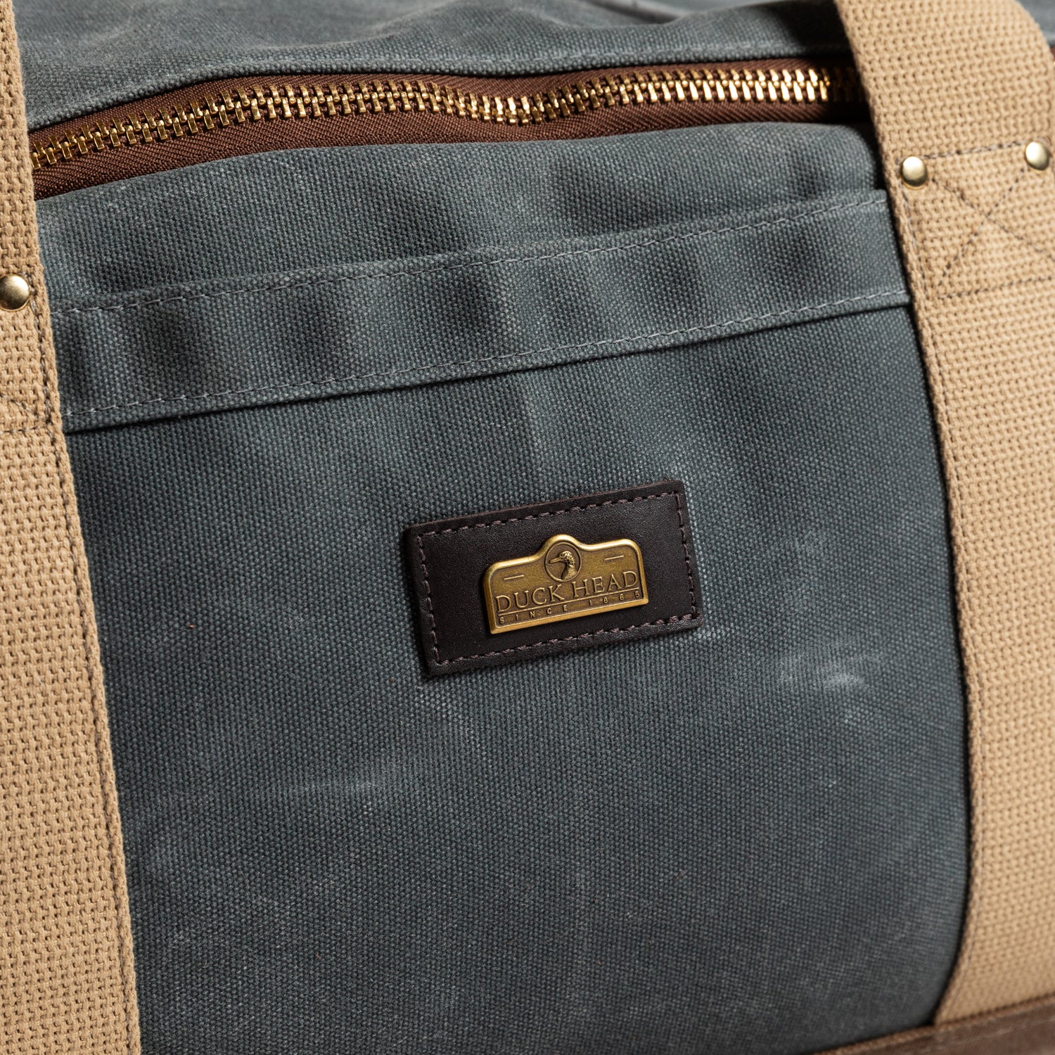 イワシデ Waxed Canvas Weekender Bag - Charcoal